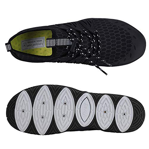 Image of MAYZERO Water Shoes Men Women Swim Surf Shoes Beach Pool Shoes Wide Toe Hiking Aqua Shoes Winter House Slippers