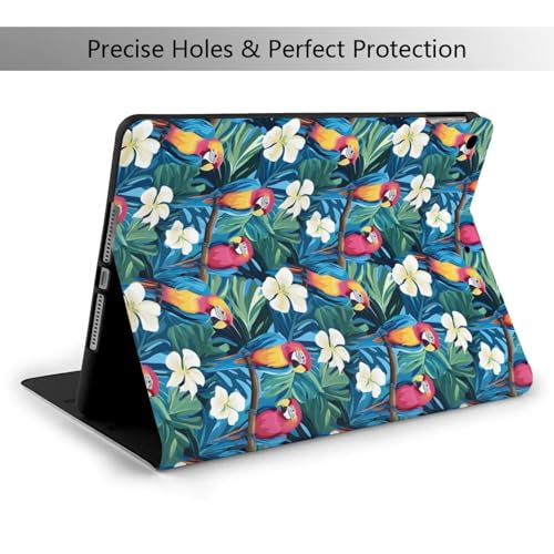 Étui iPad 10.2 résistant contre les rayures étui folio fleurs blanches - 2