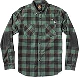 RVCA Men's Fletcher Flannel Shirt Long Sleeve
