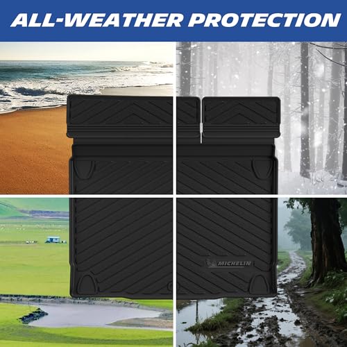 Image of Michelin Vehicle Mats for 2021-2026 Ford Bronco 4-Door | Not Fit Bronco 2 Door or Sport, All-Weather TPE Custom Fit Liner, Premier