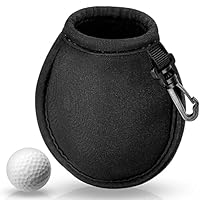 Rarihem Tasche für Dolfball, Golfzubehör zur Aufbewahrung von Bällen, 10,5 x 10 cm, Schwarz