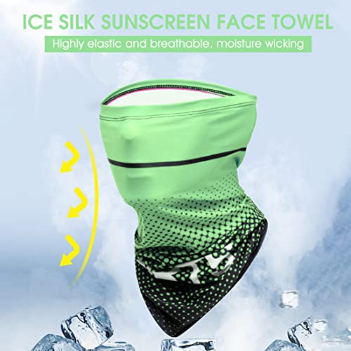 Image of Zibuyu Sun Protection Arm Sleeves for Men, Stylish Combo Bandana Biker Arm Sleeves for Men & Women, UPF 50 Hand Cover for Cycling, Basketball, Football, Golf, Cricket, Outdoor Sports