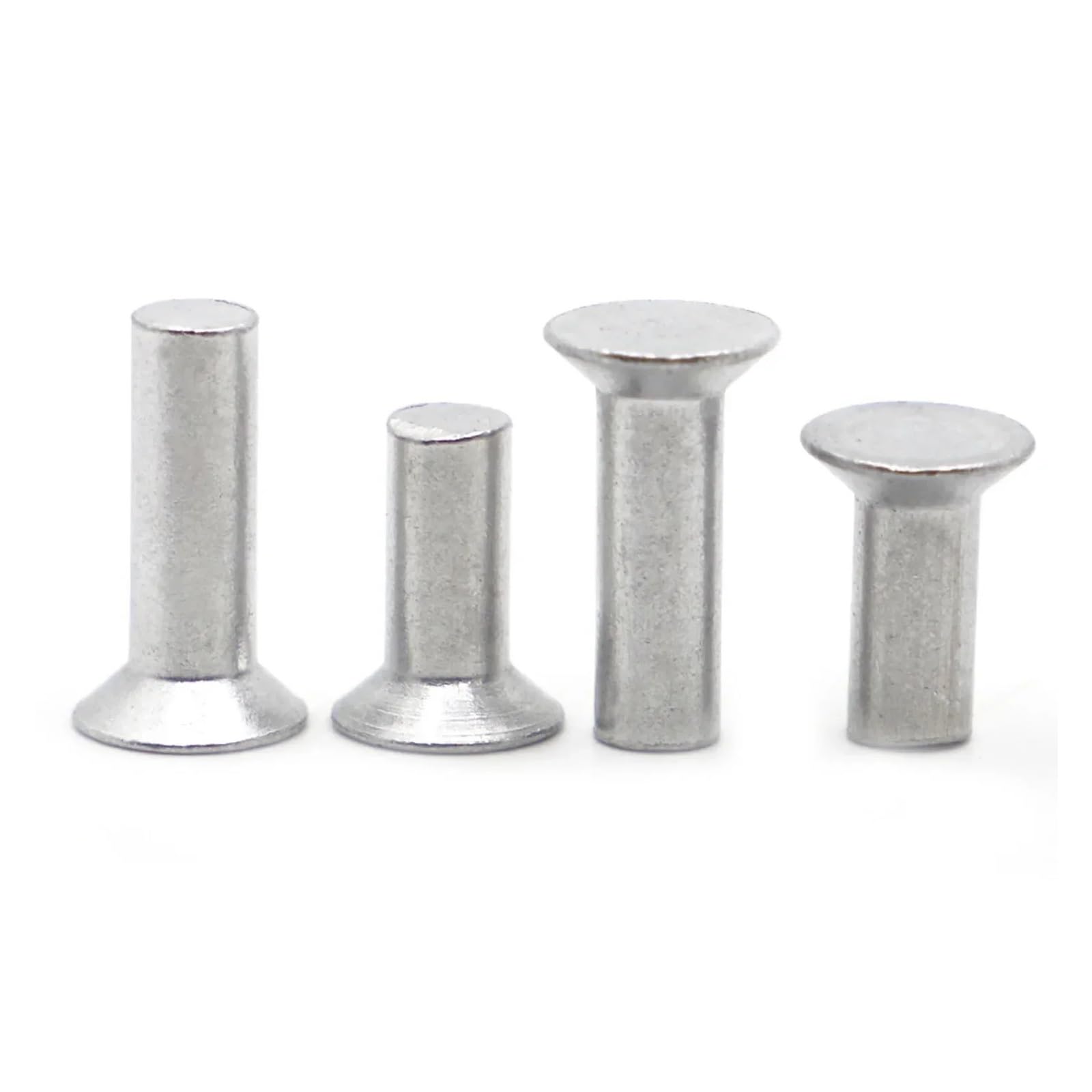 Solid Aluminium Countersunk Head Rivets, GB869 Aluminum Solid Countersunk Head Rivets M2-M8 4-40mm(5mm,M2.5 50pcs)