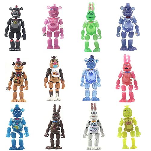 Mov Lightening Toy Security Breach Series Foxy Bonnie Fazbear Pvc Action Figures Models Dolls Birthday Gift Toys For Kids (D) #TOP19