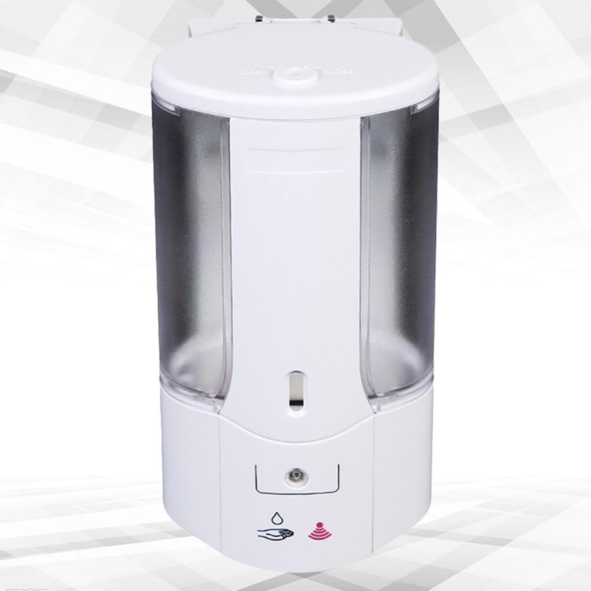 Mobestech Dispensador de Jabón Líquido Automático Sensor de Movimiento, Material Abs, Capacidad 400ml, sin Batería, Adecuado para Baño y Cocina