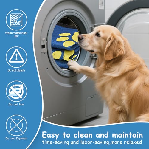 Image of Washable Pee Pads for Dogs 24x24 Inch (2 Pack) - Thick Heavy Absorbent Reusable Pet Training Pads, Leakage & Non-Slip for Puppy Playpen /Crate /Potty, Spliceable, Machine Washable, Blue