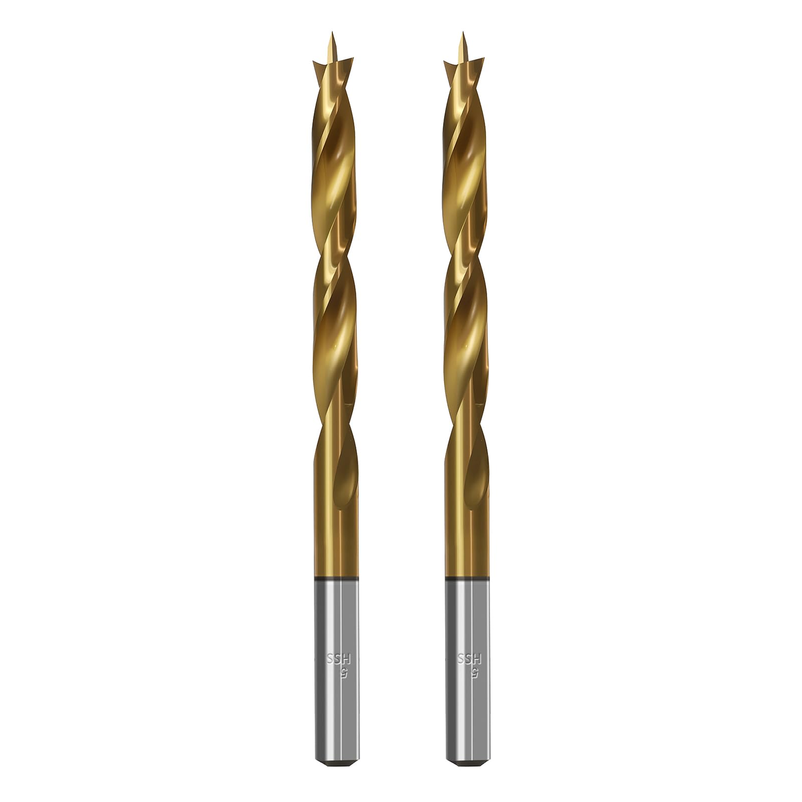 Brad Point Wood Drill Bits for Woodworking 5mm (13/64") Dia Brad Point Drill