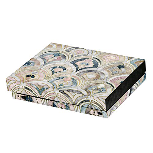 Skin Xbox One X en vinyle Micklyn Le Feuvre : élégance Art Déco et protection premium