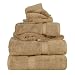 Superior 900 Gram 100% Premium Long-Staple Combed Cotton 6-Piece Towel Set, Toast