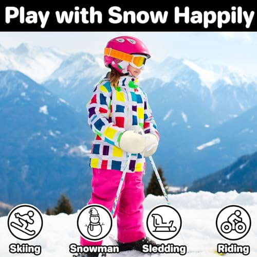 qikqik Toddler Gloves Waterproof Baby Winter Mittens Toddler Snow Mittens Baby Glove Warm Kids Winter Gloves for Boys Girls4