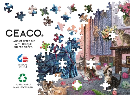 Ceaco - Paws Gone Wild - Kitten Kerfuffle - 500 Piece Jigsaw Puzzle by CEACO - Image 5