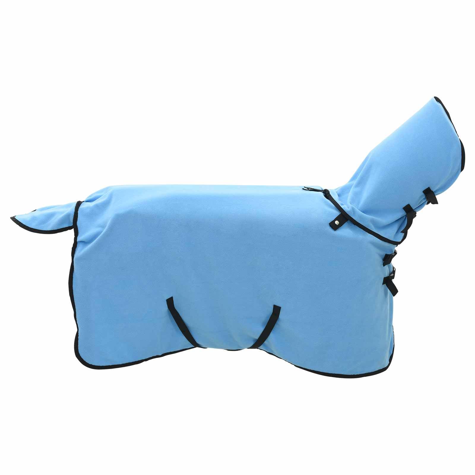 Manta para caballo, 95 cm, poliéster, transpirable y ligera, para entrenamiento, establo y transporte, sin cubierta para el cuello, Aqua