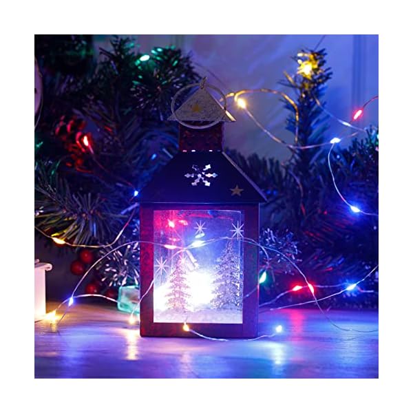 Minetom fairy lights battery operated, 5 pack 7 ft 20 led string lights with timer, waterproof silver wire fairy lights for bedroom christmas home party wedding decorations - image 4