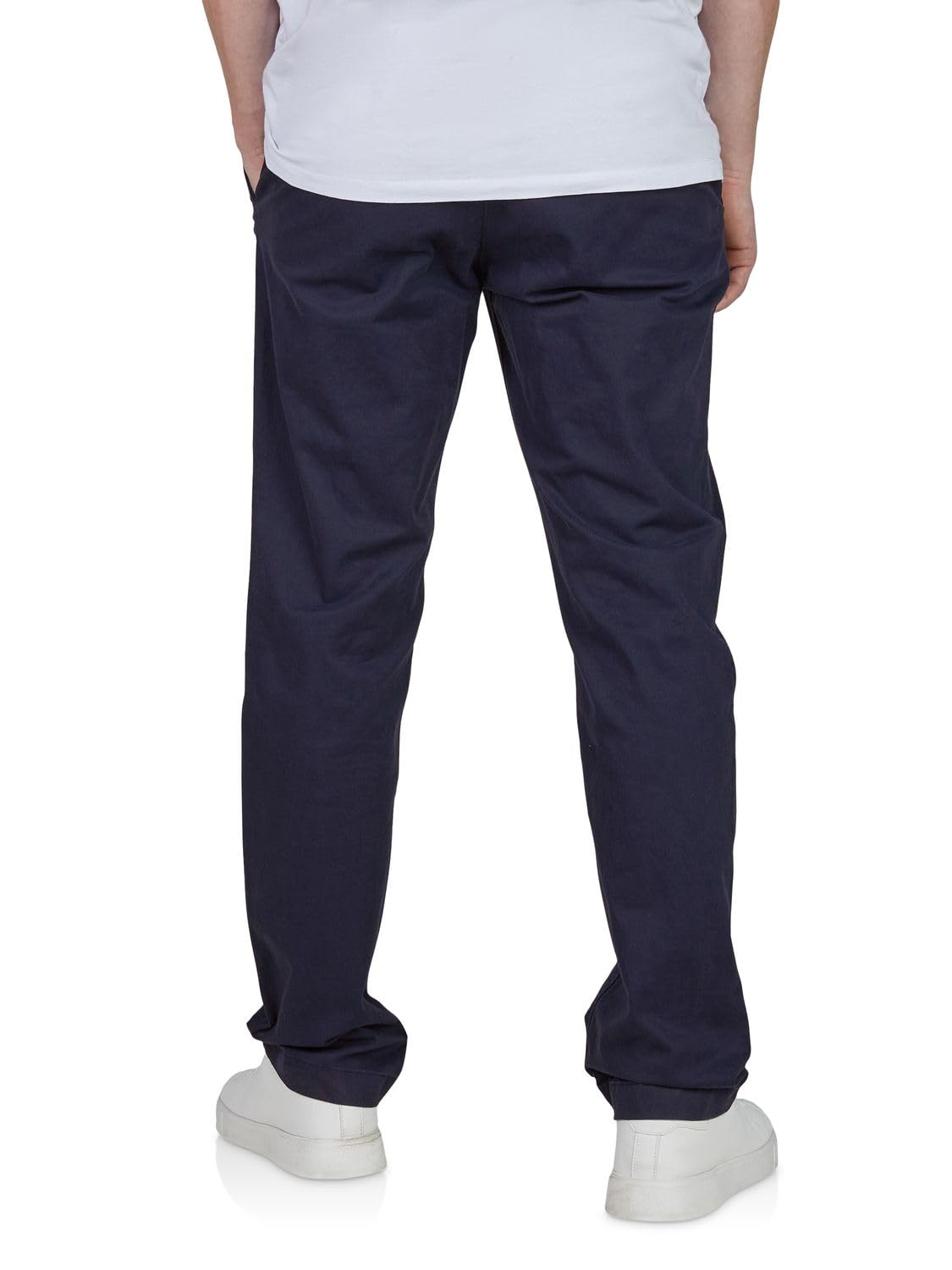TOM TAILOR Chino Hose Herren Regular Fit Stretch Stoffhose Einfarbig Beige Blau Navy Grün 30 31 32 33 34 36 38