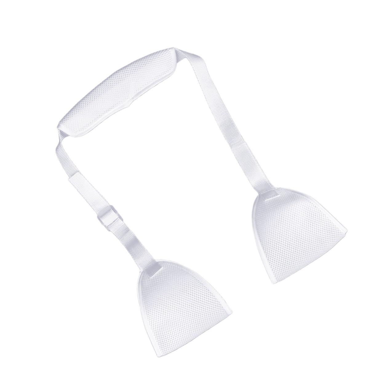 IWOWHERO Sling Shoulder Immobilizer Sling Dislocated Arm Support White Elastic Adjustable for Broken Elbow