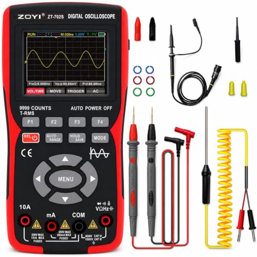 ZOTEK 702S 2 in 1 Handheld Automotive Oscilloscope Multimeter...