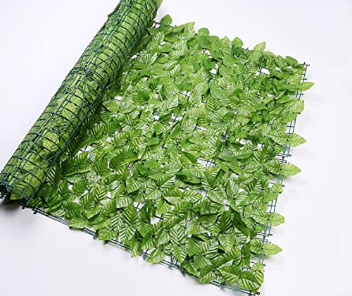 Écran de haie de Lierre Artificiel, écran de confidentialité de Feuille Artificielle Panneaux de haie Artificielle Rouleau de haie de Jardin décoration extérieure de Balcon,K (0.5X1M)