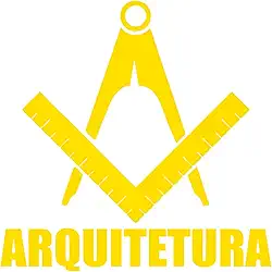 Adesivo Profissão Arquitetura para Estudantes Arquitetos Ideal para notebook carro portas vidros Paredes vários tamanhos (AMARELO, 35X35cm)