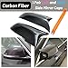 M Sport Car Side Mirror Caps for 2013-2018 BMW 5 6 7 Series F10 F07 F18 F11 F06 F12 F13 F02 520i 528i 535i 640i 650i Facelift Models Exterior Carbon Fiber Accessories Replacement Tuning Parts - 1 Pair