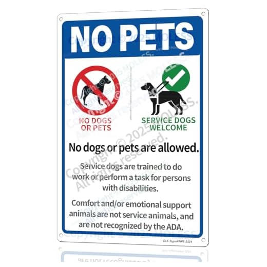 Durable No Pets Allowed Sign for Businesses