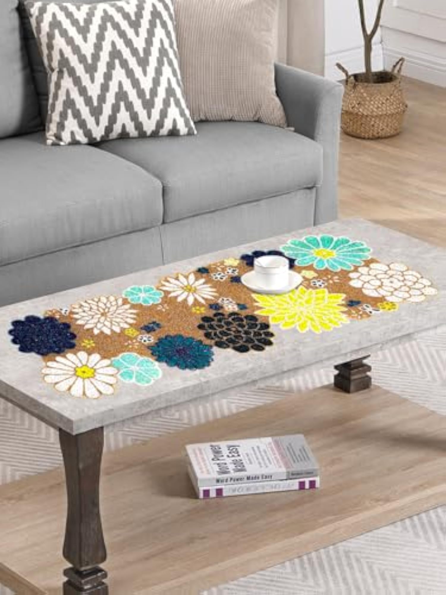 Center Table Runner for Coffee, Dining Table - 14x36 Inch - Printed Table Runner