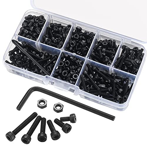 Bnnrjia 420 Pcs Metric M3 Hex Socket Head Cap Screws Bolts and Nuts - Image 3