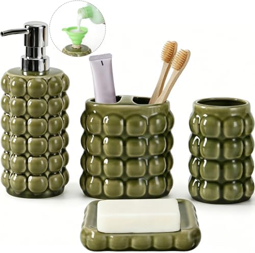 4 Piece Ceramic Bathroom Acc...