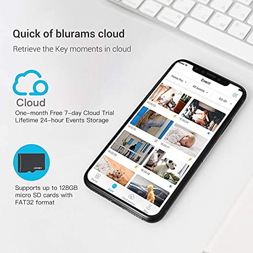 Blurams 2K Indoor Security Camera 2 Pack, Blurams Wifi Dome Camera Pet/Nanny Camera Baby Monitor W/Two-Way Audio thumb #5