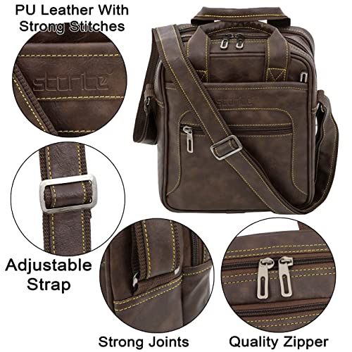 Bolso bandolera grande Storite de 6 bolsillos con cremallera para máxima organización 5