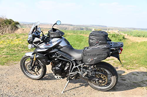 Alforjas Oxford para Motocicleta, Serie R, 50 L, Montaje Universal, Impermeables, Negro miniatura 3