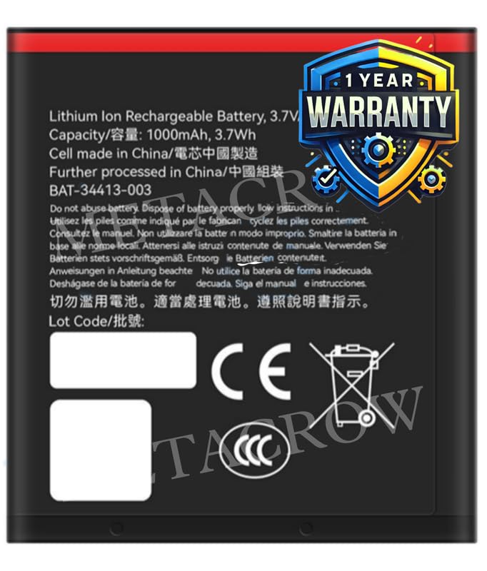 Image of Original EM1 Battery Compatible for BlackBerry Curve 9350 | Curve 9360 | Curve 9370 - (1000mAh) - 1 Year Warranty