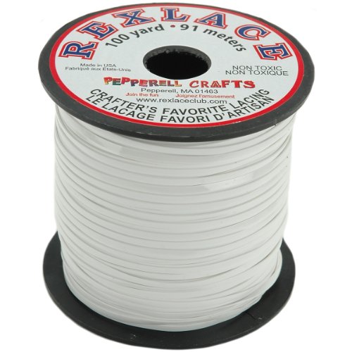 Pepperell Rexlace Plastic Lacing .0938 X100yd White (RX100-01)