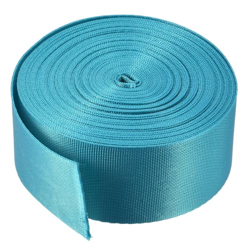 Image of Nylon Webbing Strap, 10 Metres, 1 inch /1.5 inch /2 inch Width, 0.7 mm Thickness (Lake Blue, 2 inch)