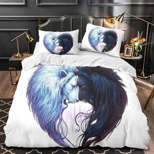 Housse de couette 260x220 lion pour une chambre moderne