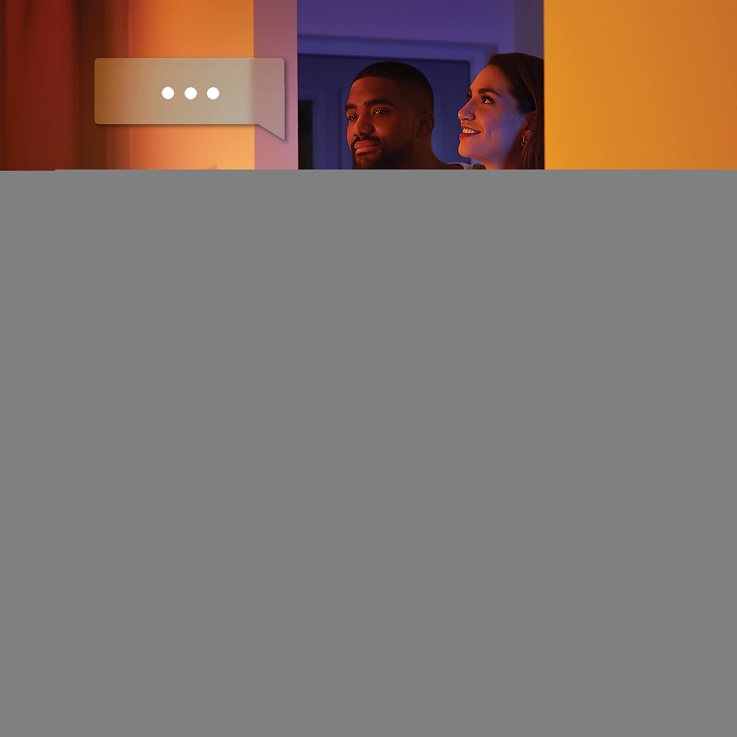 Philips Hue Kosipo Aufbaustrahler (Schwarz) - Warm bis Kaltweißes Licht - inkl. Hue Dimmschalter - Deckenstrahler 3 Flammig - GU10 - Hue White Ambiance