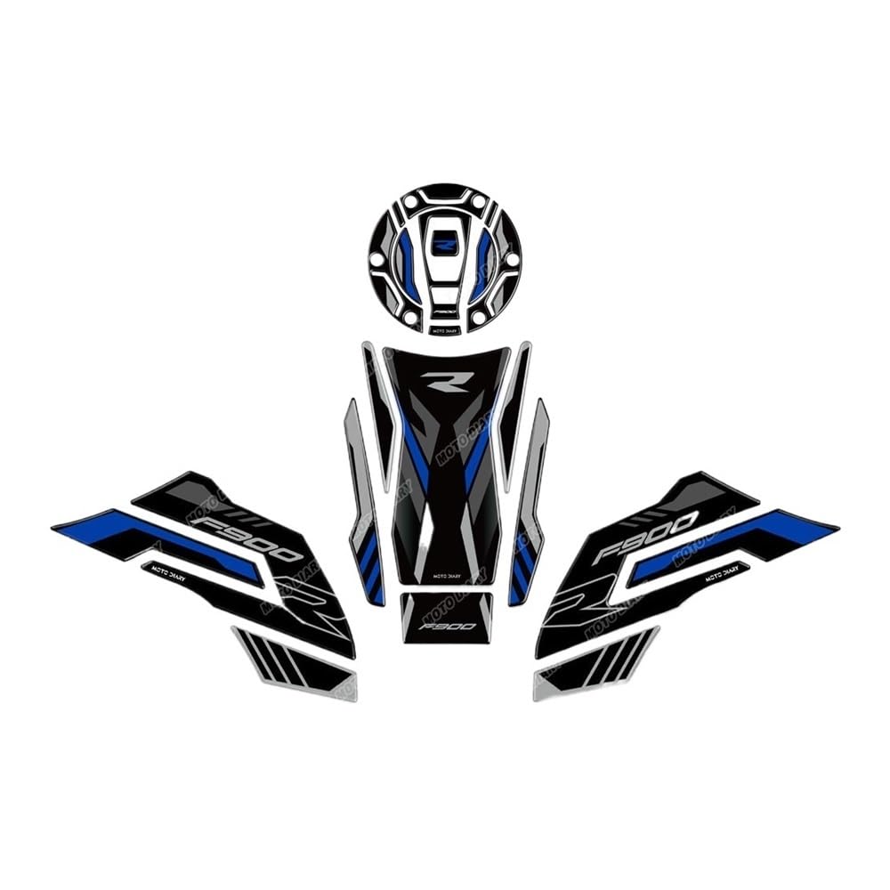 for F900R F 900 R F900 R 2019-2024 2023 Motorrad Fuel Tank Pad Sticker Set Gas Oil Protection Decals Motorbike Tank Side Traction Fuel Decal Tank