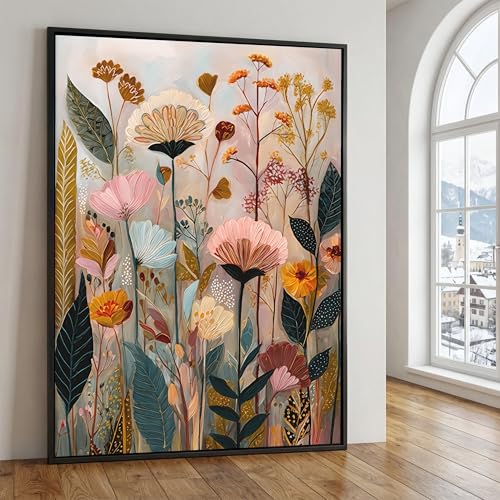 Affiche de jardin pour salon: art floral TONGYINLI 70x110