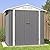 Patiowell 6x4 FT Outdoor Storage Shed, Water-Resistance Metal Outdoor Sheds with Vents & Lock, Garden Shed of Galvanized Steel for Lawn, Patio, Backyard Garden Tools, Bikes, Green
