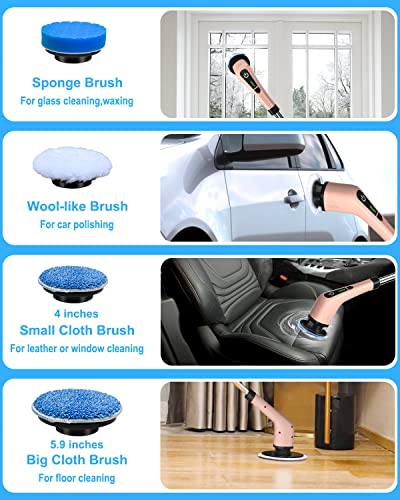 image for Leebein Electric Spin Scrubber, Cordless Powerful Scrub Brush for Clea