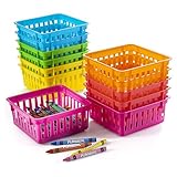 Prextex Classroom Storage Baskets Crayon and Pencill Storage Baskets