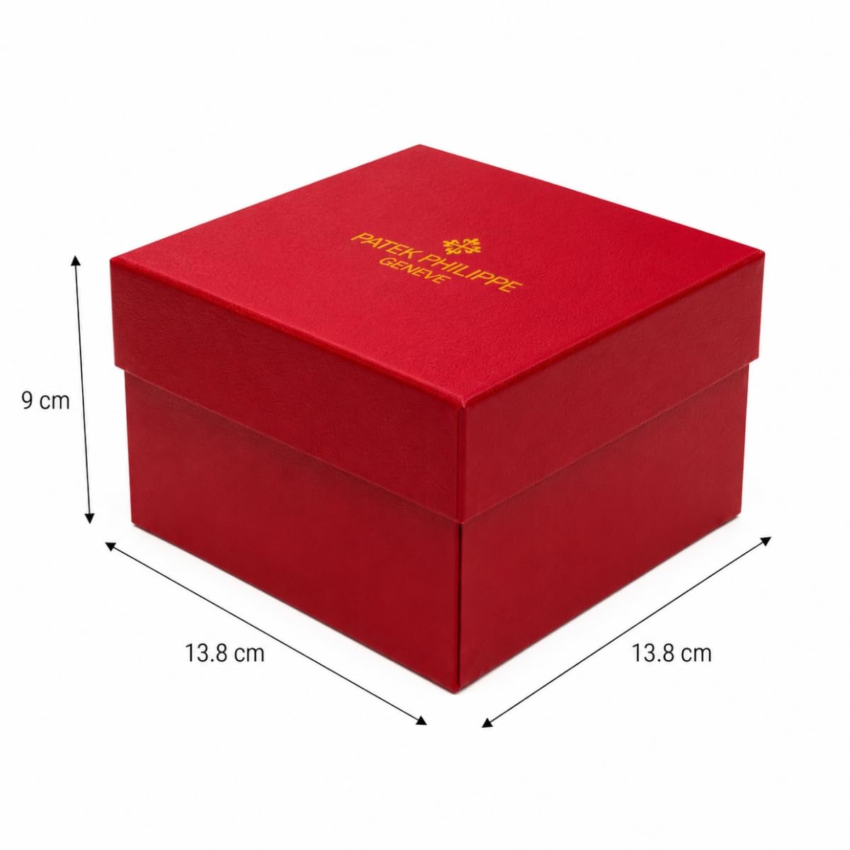 Boîte Montre en Bois Support Montre Individuel avec Coussin Intérieur et Doublure Douce Profil Ordonné Finition Nette pour Patek Philippe Calatrava