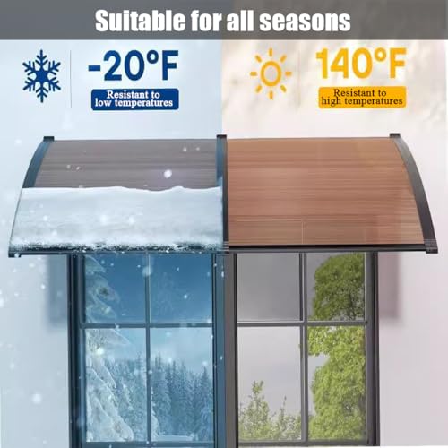 Auvent extérieur en polycarbonate pour terrasses et cours de maison
