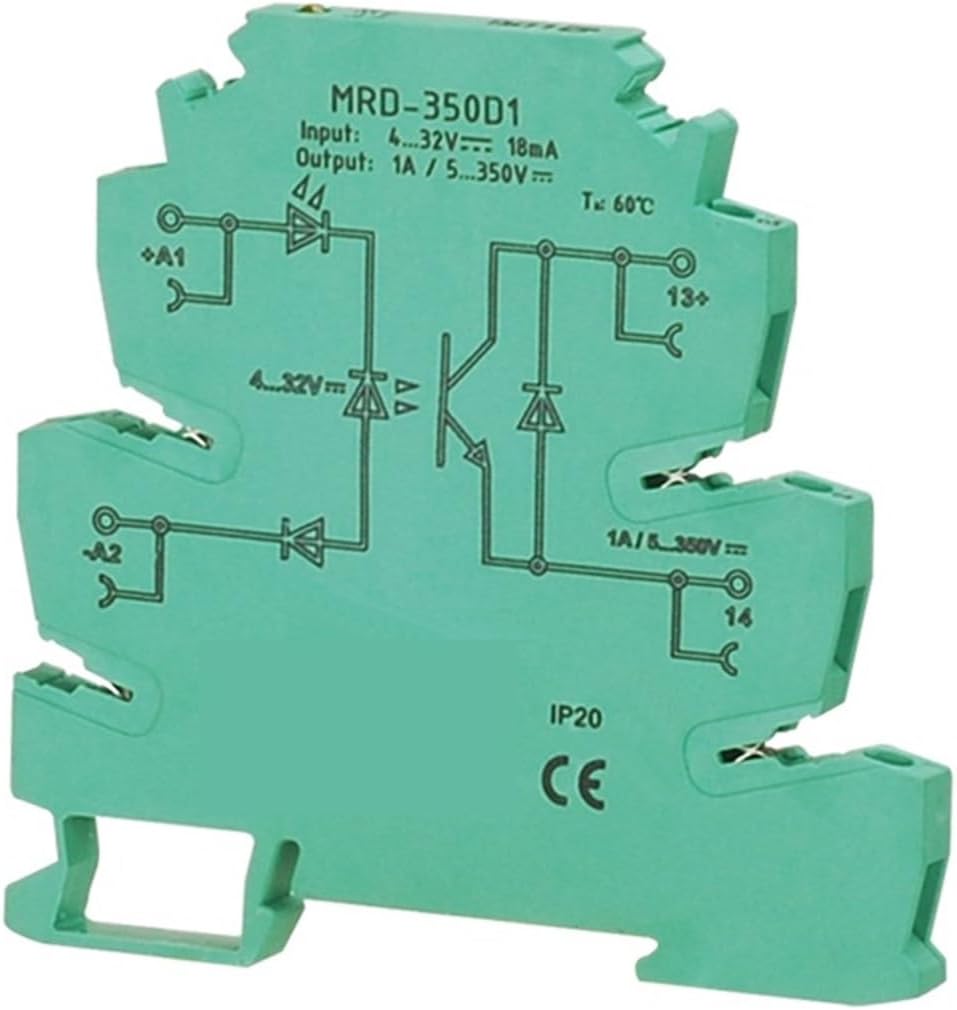 DC Ultra Thin PLC Pelay Amplifying Board 24V Solid State Relay Input DC 4-32VDC 1A 4A 10A Relay Module(MRD-060D10ACT 10A)