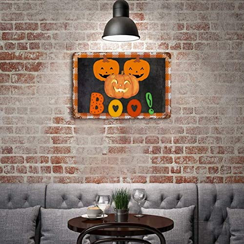 Panneau Jack O'Lantern en aluminium déco Halloween 30x45 cm - 6