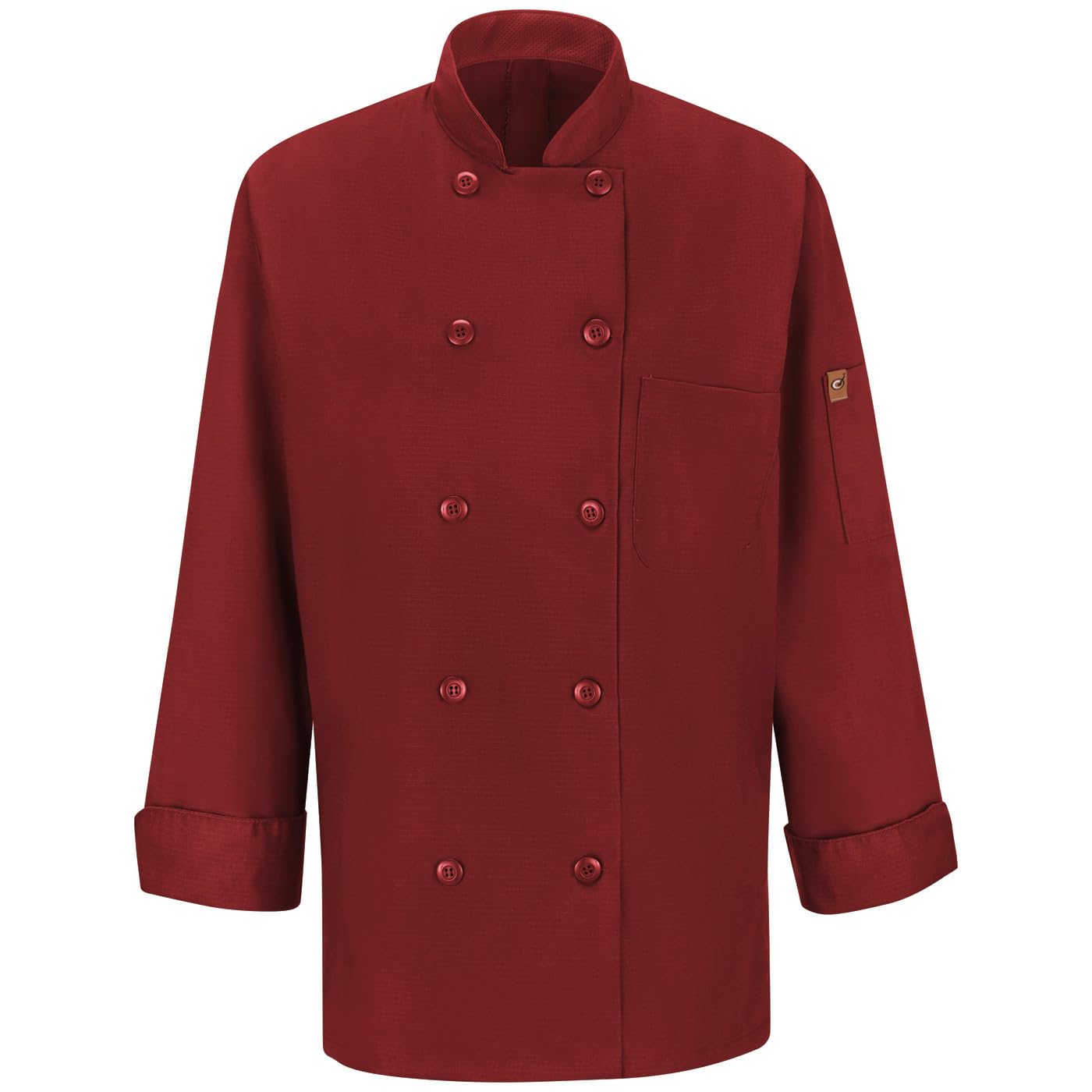 Red Kap Women's Long Sleeve Ten Button Chef Coat With Mimix And Oilblok Giacca da chef Donna