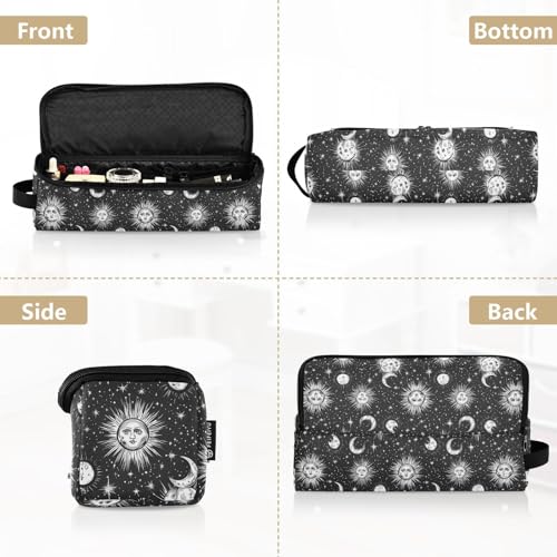 Bolsa para viaje spiritual marble para herramientas de cabello resistente al calor, tapete para planchas, rizadores y organizador portátil miniatura 5
