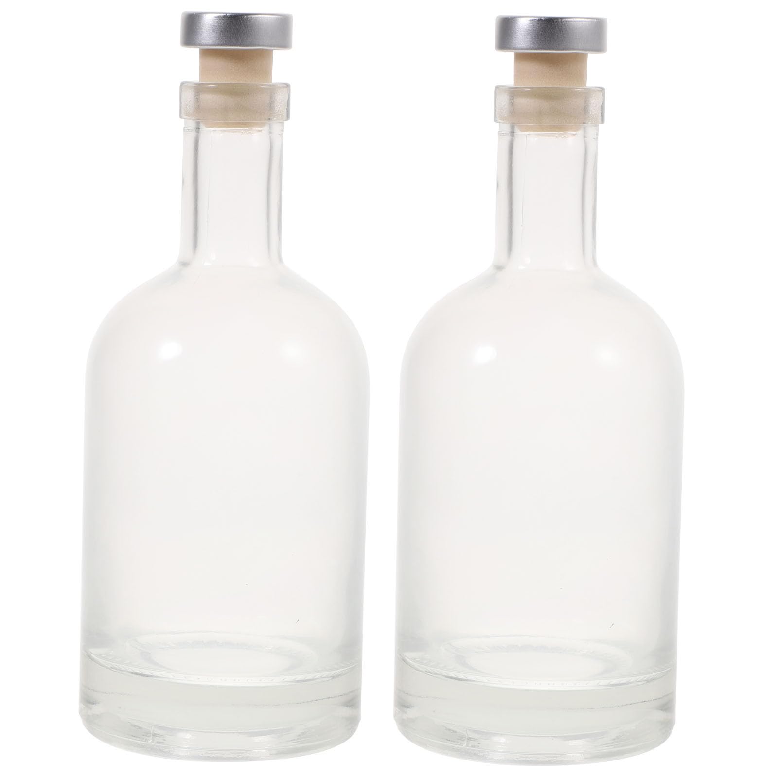 Botella de vidrio para licor de 750ml, botellas para vodka transparentes y antideslizantes