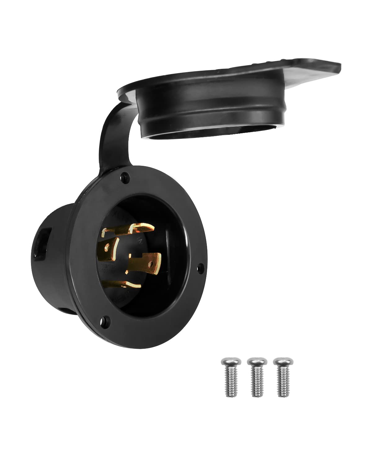 Snapklik.com : TADYAO 30Amps Flanged Power Inlet, NEMA L14-30P ...