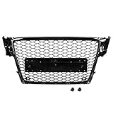 audi a4 b8 grill  Xinshuo ABS Wabenart Mesh Kühlergrill vorne für RS4 Style A4 / S4 B8 2009-2012