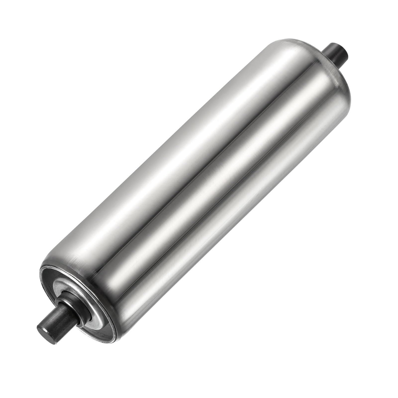 YOKIVE Rouleau de Convoyeur, Remplacement de Rouleau en Acier Inoxydable | Mouvement Lisse, Idéal pour les Usines, Utilisation en Entrepôts (Argent, Dia de 2 Pouces, Longueur de 8 Pouces)